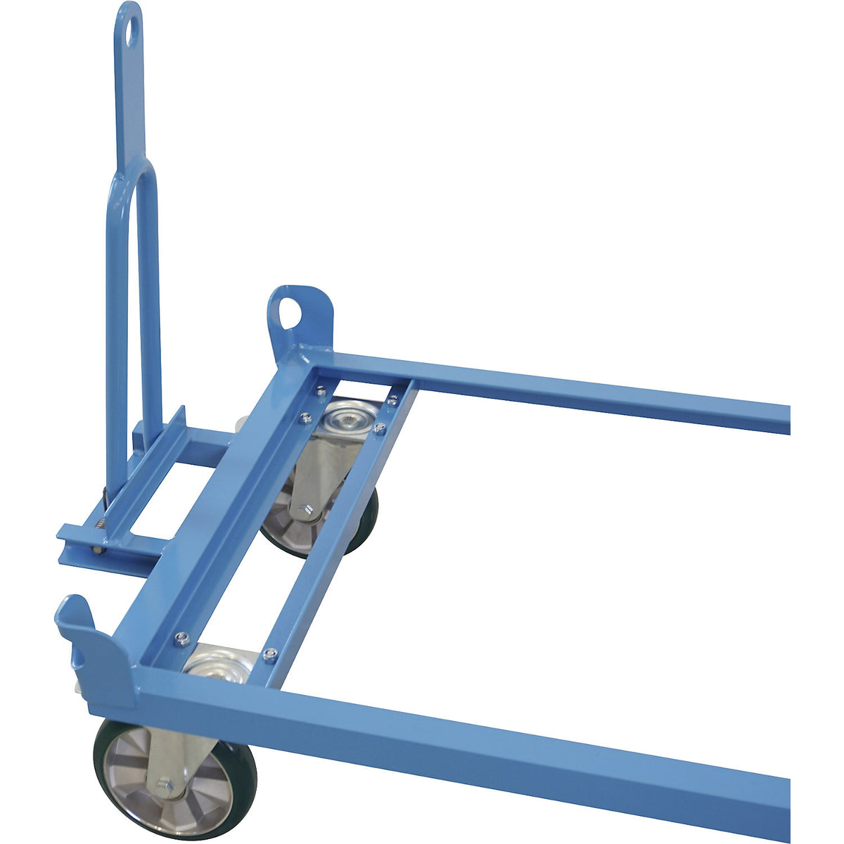 Chassis with drawbar and coupling, max. load 1200 kg, platform height 280 mm.