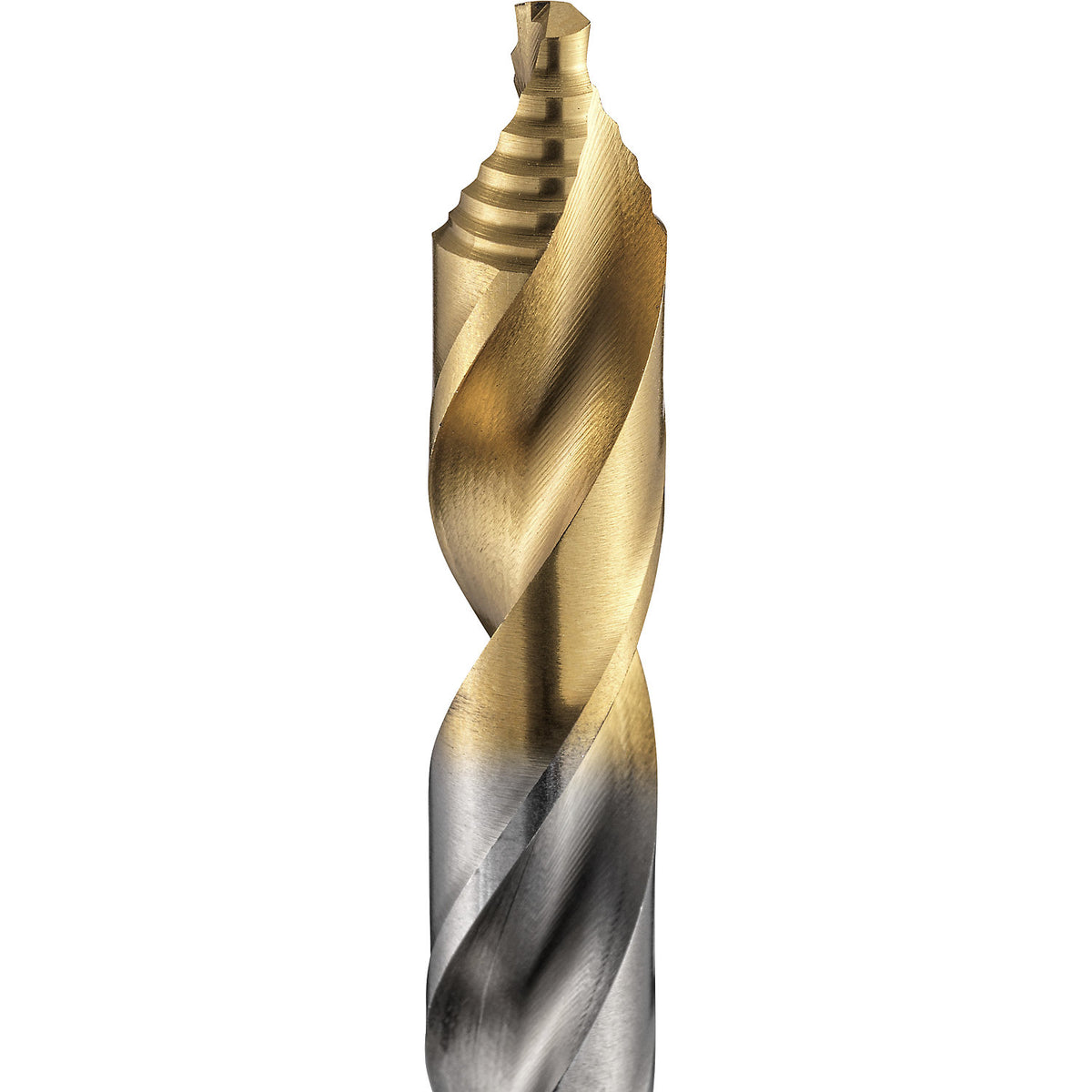 HSS type N twist drill with TiN stepped tip, DIN 338, 6 mm, pack of 10.