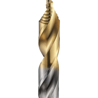 HSS type N twist drill with TiN stepped tip, DIN 338, 6.5 mm, pack of 10.
