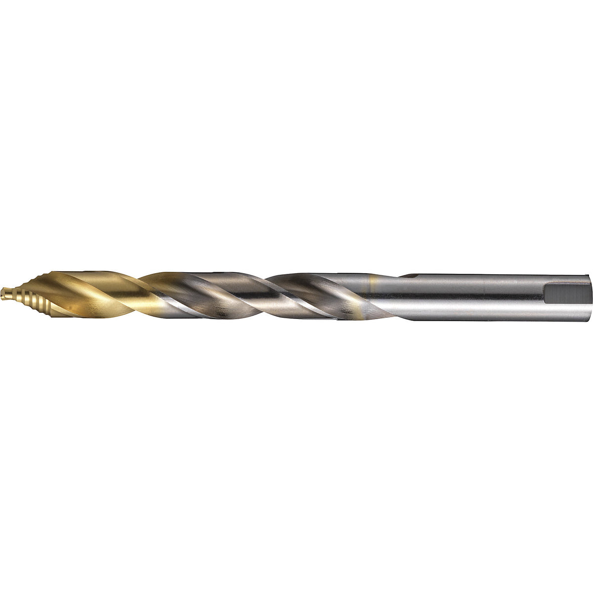 HSS type N twist drill with TiN stepped tip, DIN 338, 9.5 mm, pack of 10.