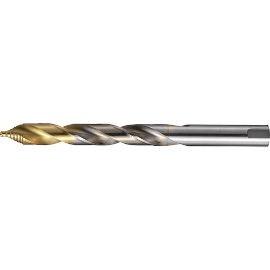 HSS type N twist drill with TiN stepped tip, DIN 338, 5 mm, pack of 10.