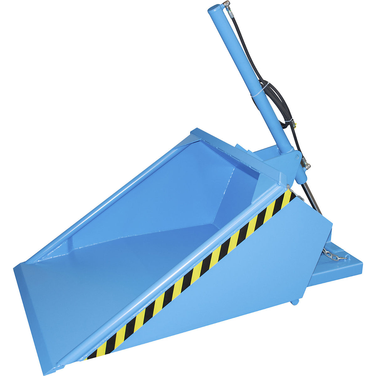 Stacker bucket DGS, hydraulic, capacity 0.5 m³, light blue RAL 5012.