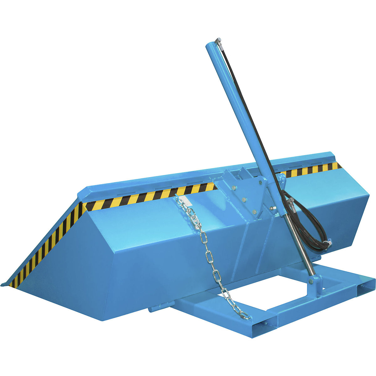 Stacker bucket DGS, hydraulic, capacity 1.2 m³, light blue RAL 5012.