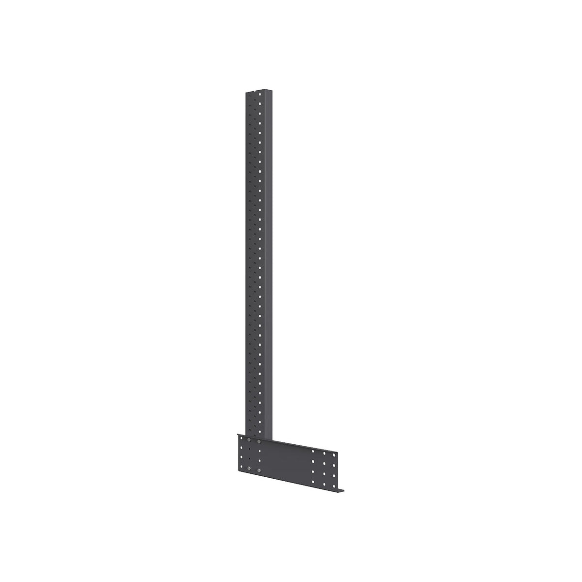 Light cantilever racking unit, single-sided, HxW 2500 x 500 mm, upright spacing 800 mm, standard shelf unit.