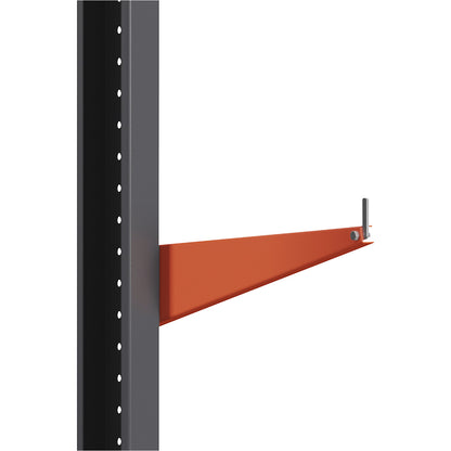 Light cantilever racking unit, single-sided, HxW 2500 x 500 mm, upright spacing 1500 mm, standard shelf unit.