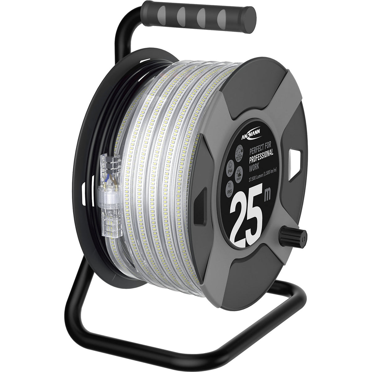 Light tube on a cable reel, luminous flux 37500 lumens, power supply.
