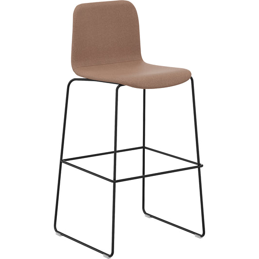 Tobi bar stool, double cantilever, pack of 2, red, black.