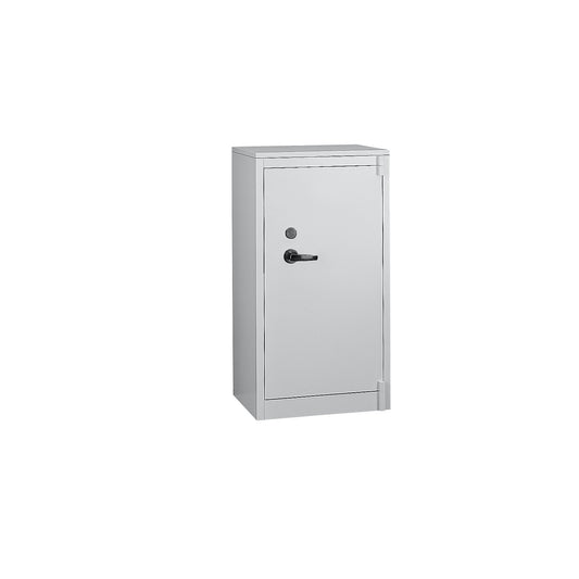 Certos fire protection cupboard, height 1226 mm, DIN 4102 compliant, W 650 mm, light grey.