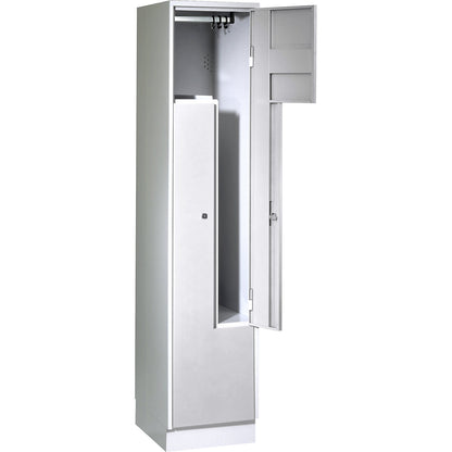 München Z locker, 1 compartment, W 400 mm, doors light grey.