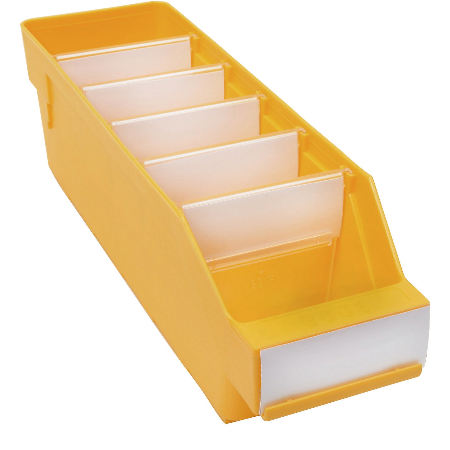 Shelf bin made of highly impact resistant polypropylene, yellow, LxWxH 300 x 90 x 95 mm, pack of 40.