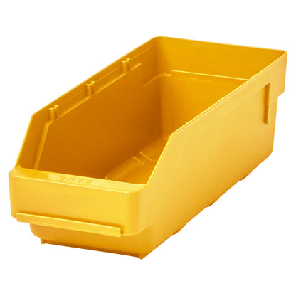 Shelf bin made of highly impact resistant polypropylene, yellow, LxWxH 300 x 118 x 95 mm, pack of 30.