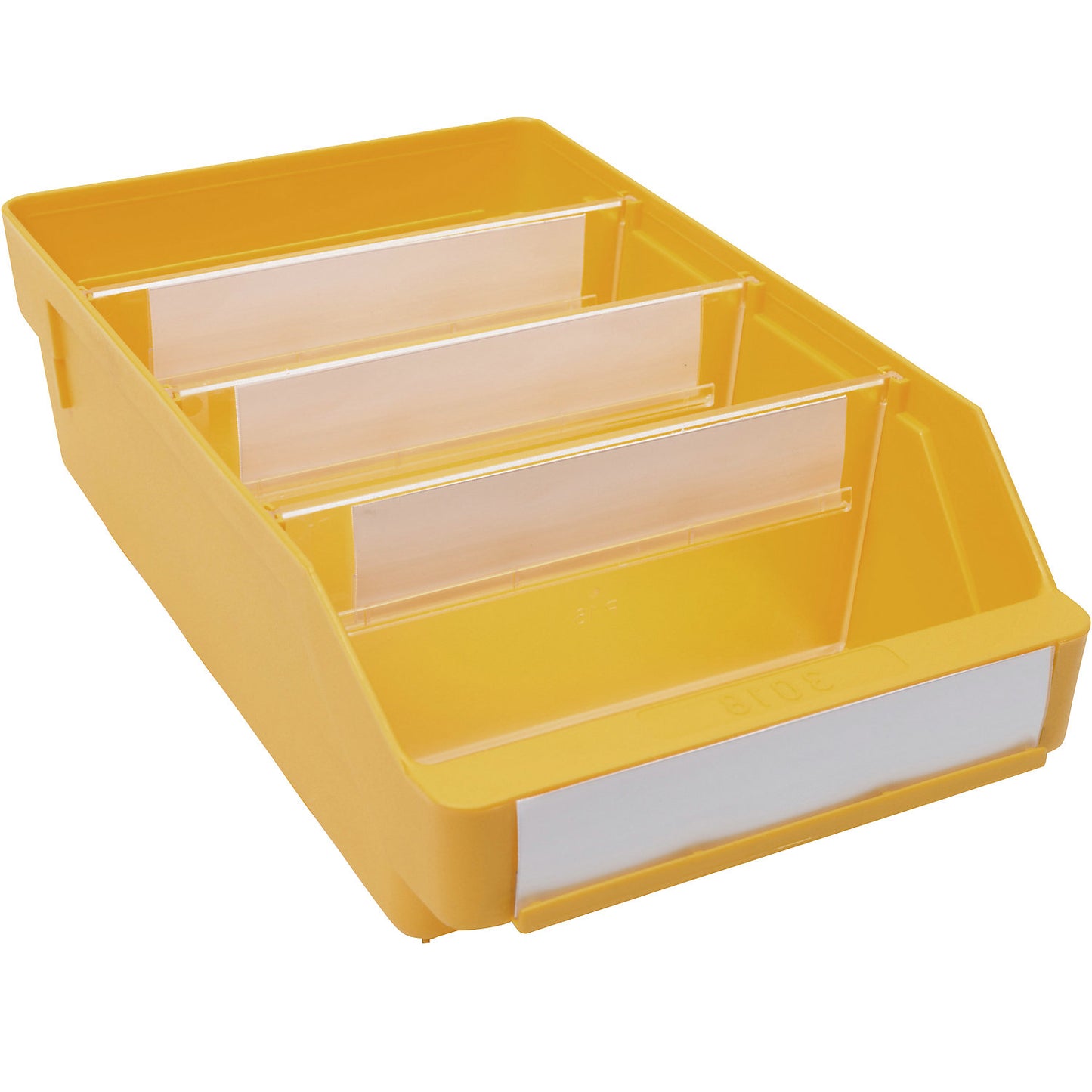 Shelf bin made of highly impact resistant polypropylene, yellow, LxWxH 300 x 180 x 95 mm, pack of 20.