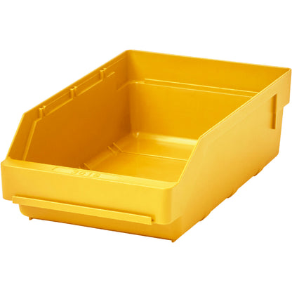 Shelf bin made of highly impact resistant polypropylene, yellow, LxWxH 300 x 180 x 95 mm, pack of 20.