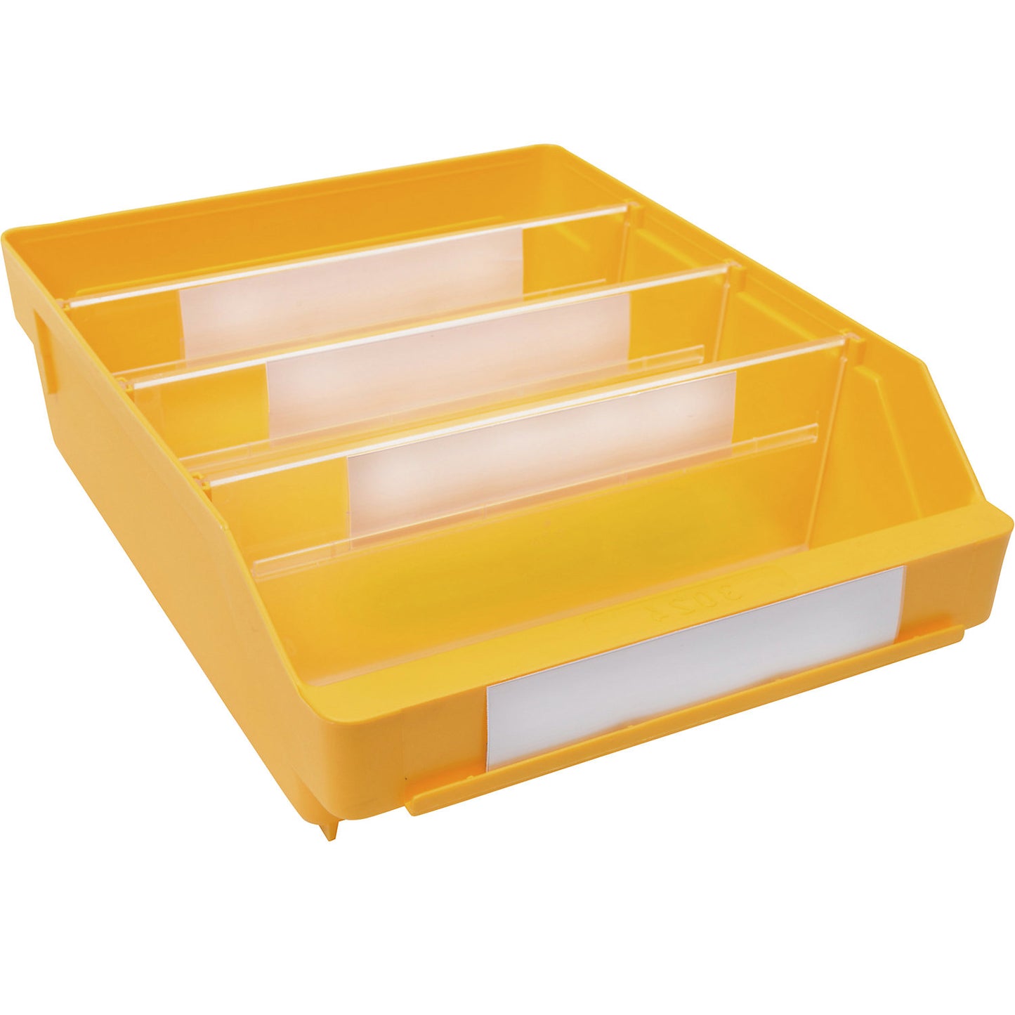 Shelf bin made of highly impact resistant polypropylene, yellow, LxWxH 300 x 240 x 95 mm, pack of 15.