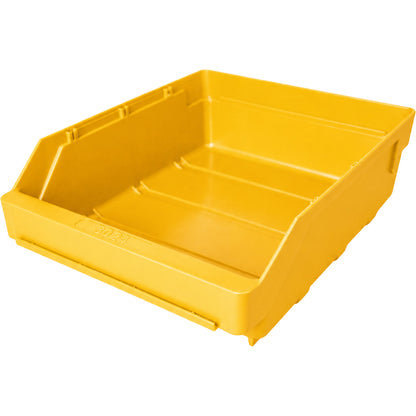 Shelf bin made of highly impact resistant polypropylene, yellow, LxWxH 300 x 240 x 95 mm, pack of 15.
