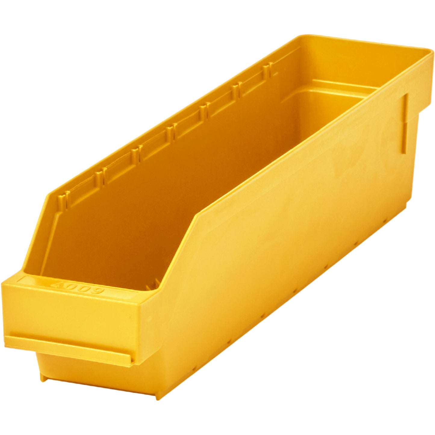 Shelf bin made of highly impact resistant polypropylene, yellow, LxWxH 400 x 90 x 95 mm, pack of 40.