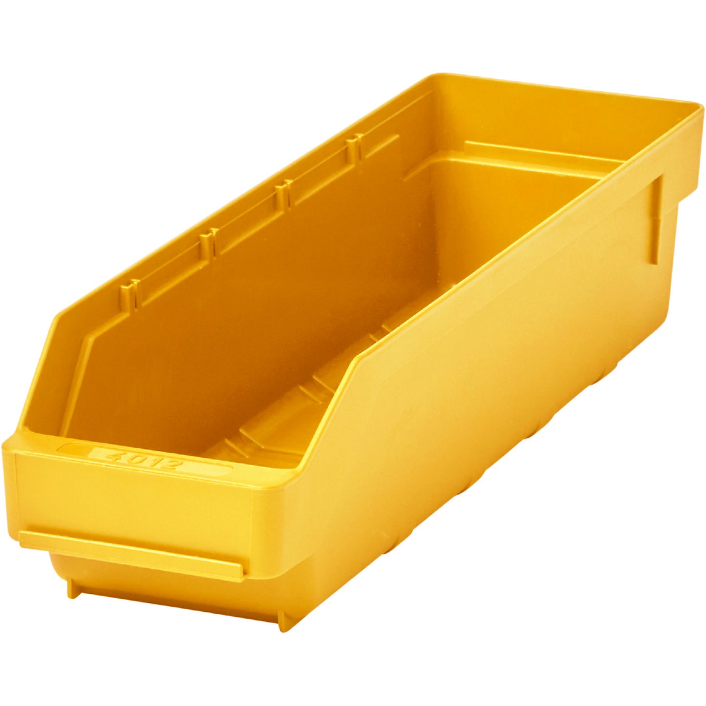 Shelf bin made of highly impact resistant polypropylene, yellow, LxWxH 400 x 118 x 95 mm, pack of 30.