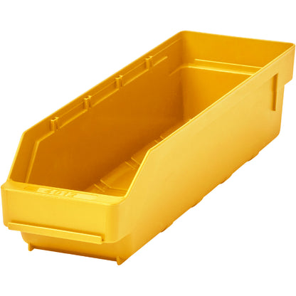 Shelf bin made of highly impact resistant polypropylene, yellow, LxWxH 400 x 118 x 95 mm, pack of 30.