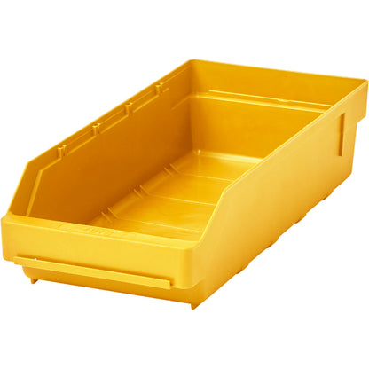 Shelf bin made of highly impact resistant polypropylene, yellow, LxWxH 400 x 180 x 95 mm, pack of 20.