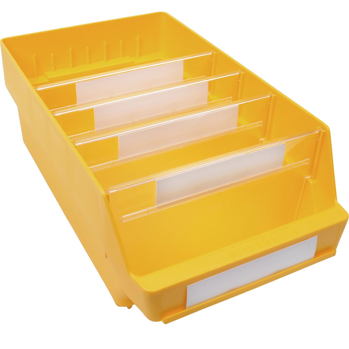 Shelf bin made of highly impact resistant polypropylene, yellow, LxWxH 400 x 240 x 150 mm, pack of 10.