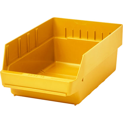 Shelf bin made of highly impact resistant polypropylene, yellow, LxWxH 400 x 240 x 150 mm, pack of 10.
