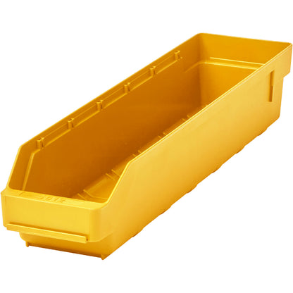 Shelf bin made of highly impact resistant polypropylene, yellow, LxWxH 500 x 118 x 95 mm, pack of 30.