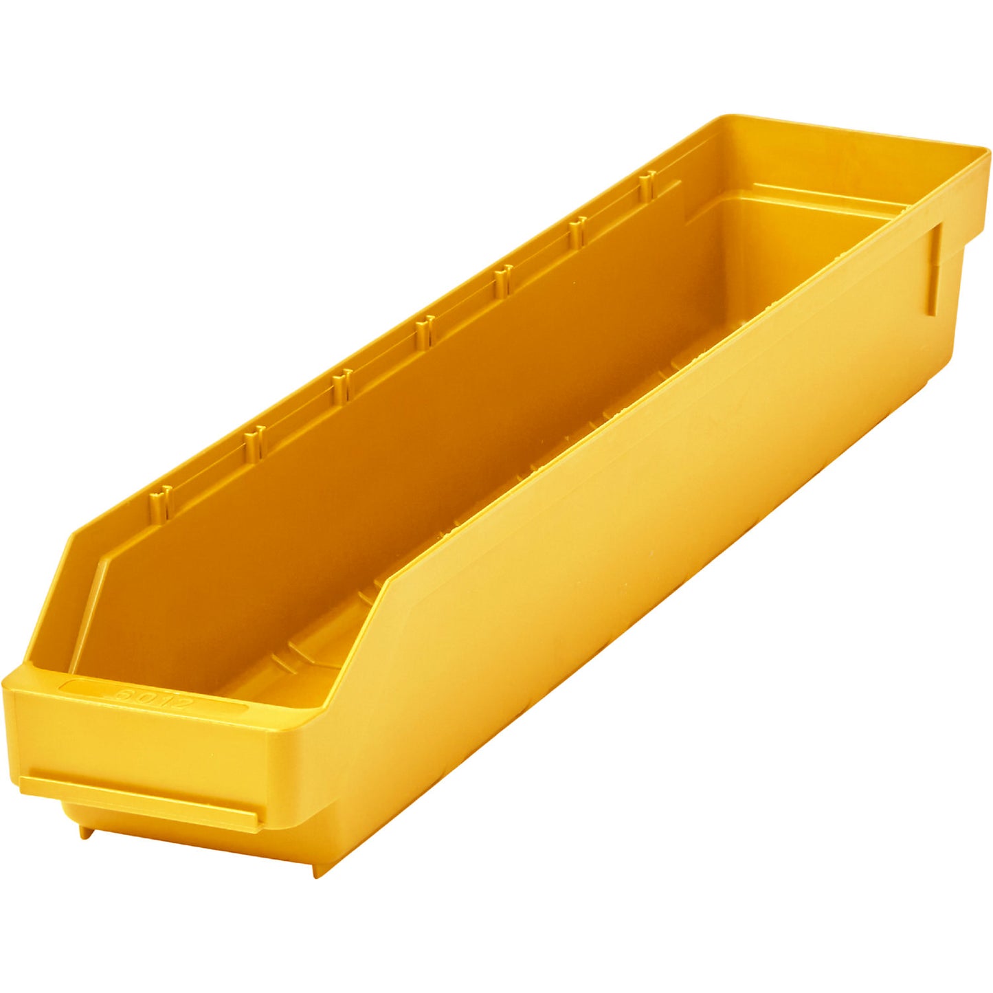 Shelf bin made of highly impact resistant polypropylene, yellow, LxWxH 600 x 118 x 95 mm, pack of 30.