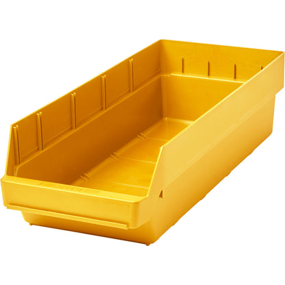 Shelf bin made of highly impact resistant polypropylene, yellow, LxWxH 600 x 240 x 150 mm, pack of 10.