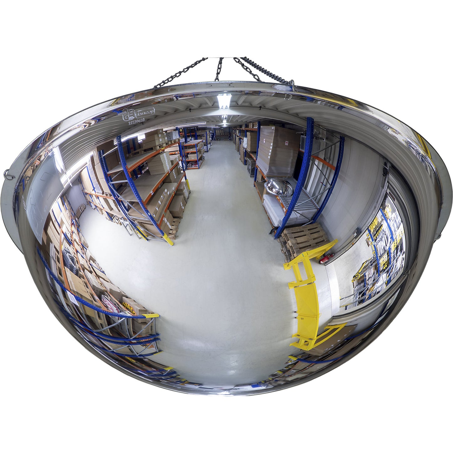 Panoramic mirror, 360° viewing angle, Ø 900 mm.
