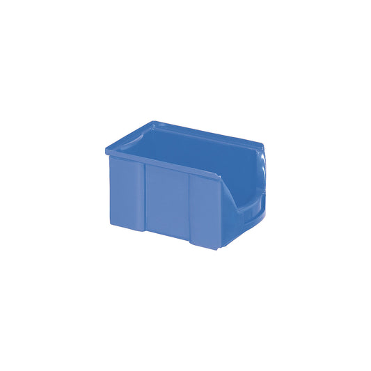 FUTURA open fronted storage bin made of polyethylene, LxWxH 229 x 148 x 122 mm, pack of 25, blue.