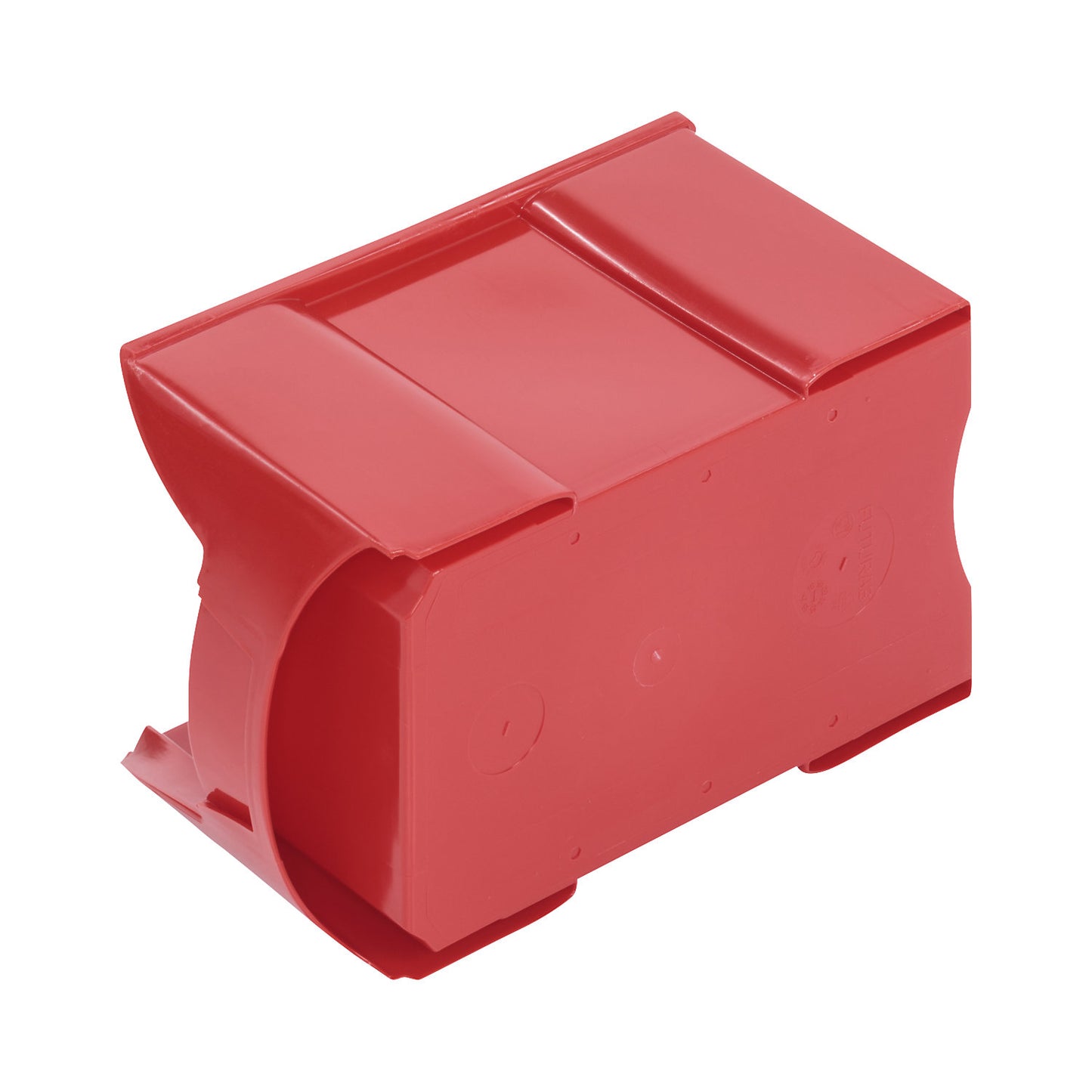 FUTURA open fronted storage bin made of polyethylene, LxWxH 360 x 208 x 201 mm, pack of 8, red.