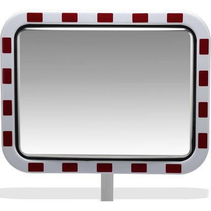 Traffic mirrors made of acrylic glass, polystyrene frame, rectangular, WxH 600 x 400 mm.