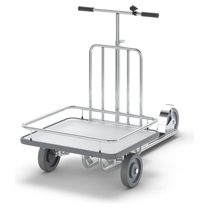 MODEL 86 company scooter, 3 wheels, with platform, bell and foot brake.