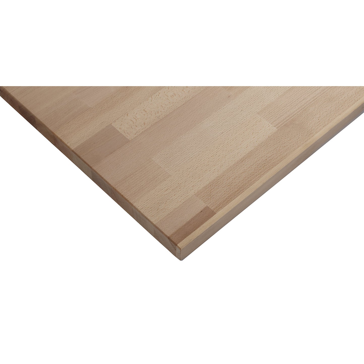 Worktop for workbench, solid copper beech worktop, width 2800 mm, thickness 50 mm.