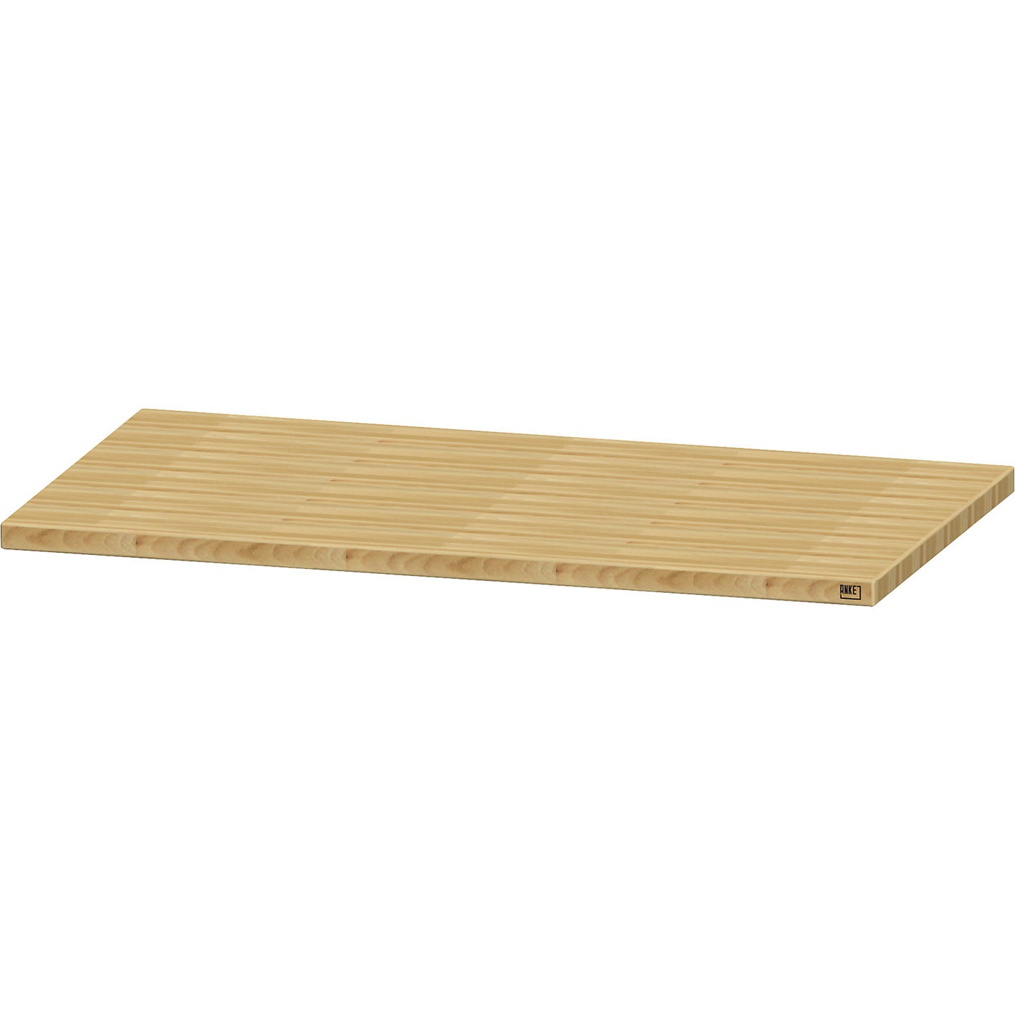 Worktop for workbench, solid copper beech worktop, width 1270 mm, thickness 40 mm.