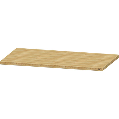 Worktop for workbench, solid copper beech worktop, width 1270 mm, thickness 40 mm.