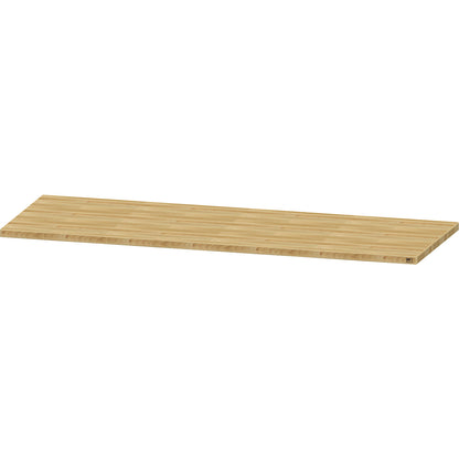 Worktop for workbench, solid copper beech worktop, width 2000 mm, thickness 40 mm.