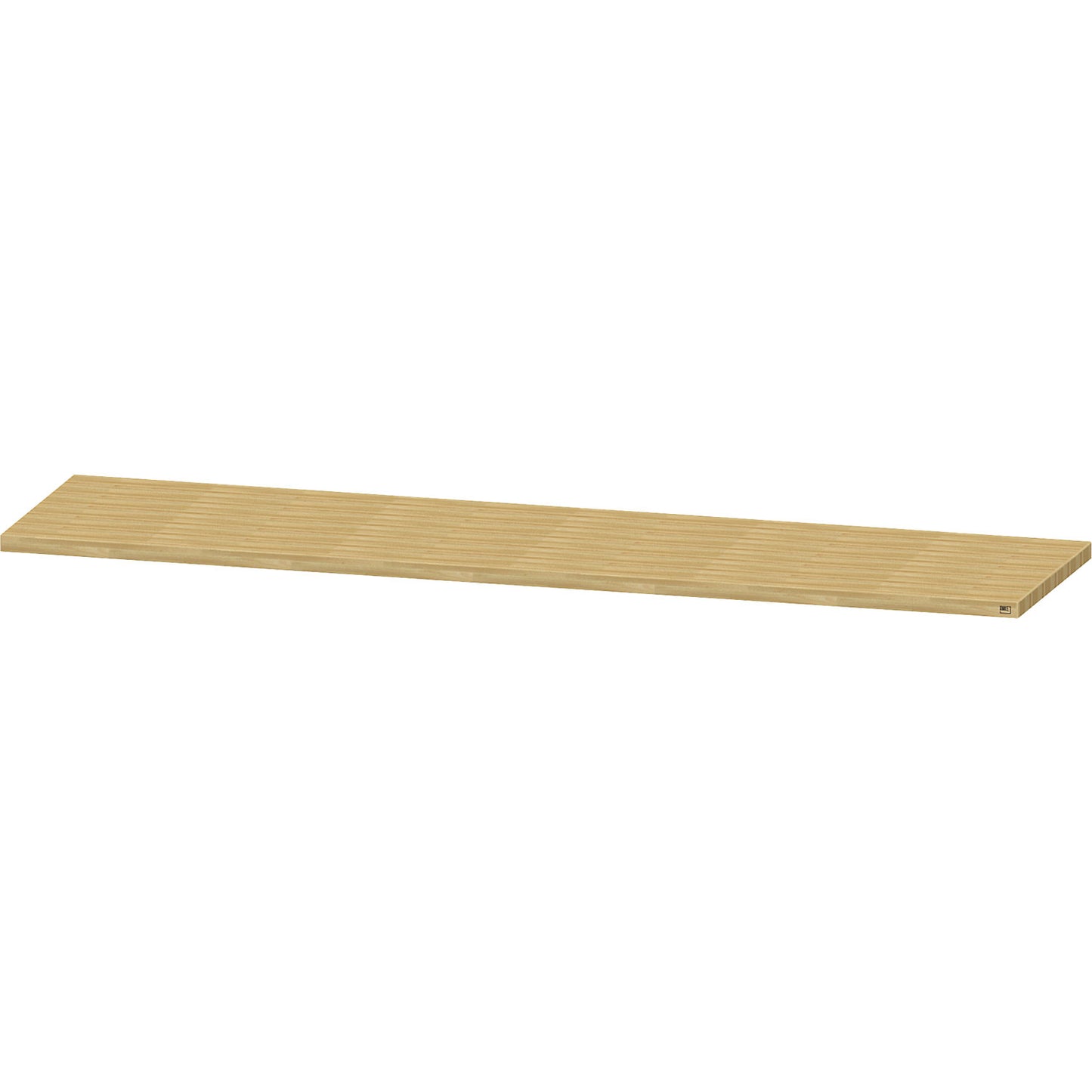 Worktop for workbench, solid copper beech worktop, width 2800 mm, thickness 50 mm.