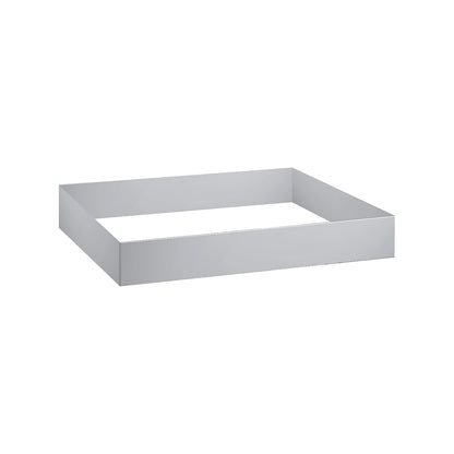 Plinth, height 100 mm, WxD 1100 x 750 mm, light grey.