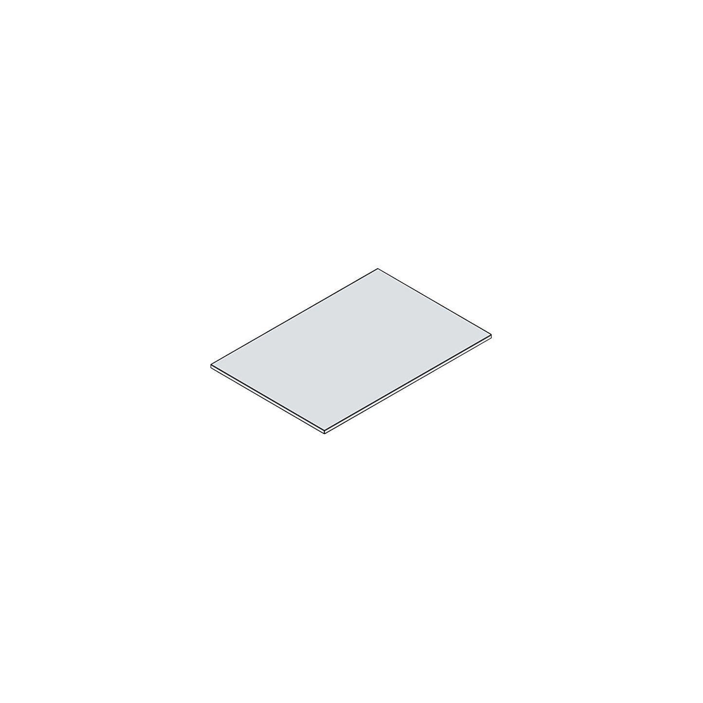 Cover panel, for A1, light grey RAL 7035, weight 15 kg.