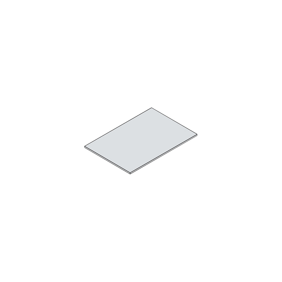 Cover panel, for A0, light grey RAL 7035, weight 23.5 kg.