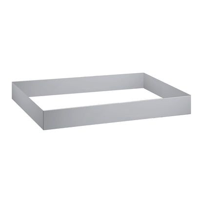 Plinth, height 100 mm, WxD 1350 x 945 mm, light grey.