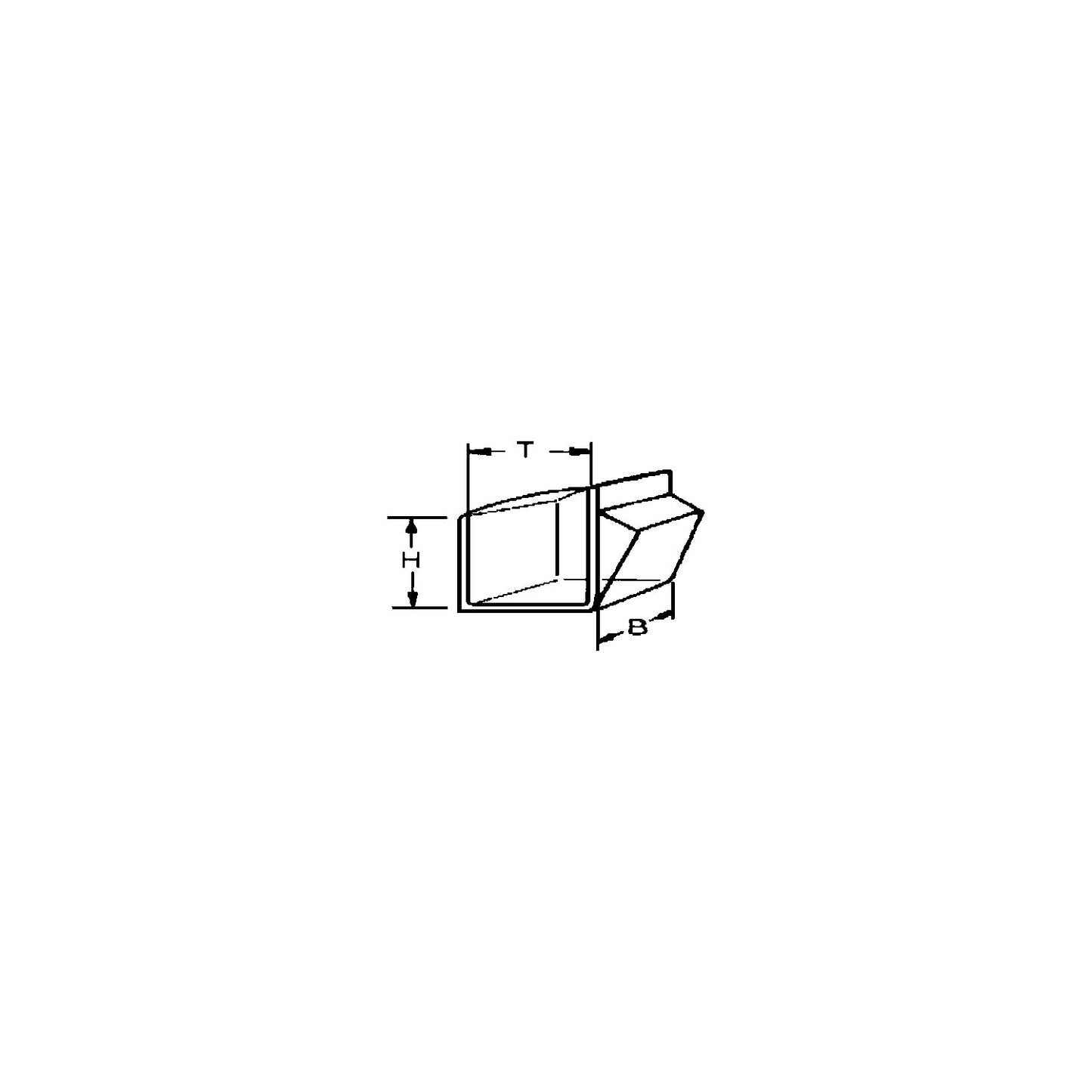Visual storage container made of Styrolux®, LxWxH 101 x 97 x 108 mm, pack of 18, transparent.