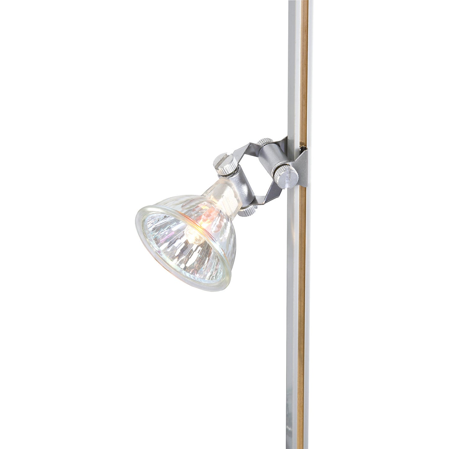 Low voltage illumination, rail system set with 3 x 20 W spotlights, for cabinet.