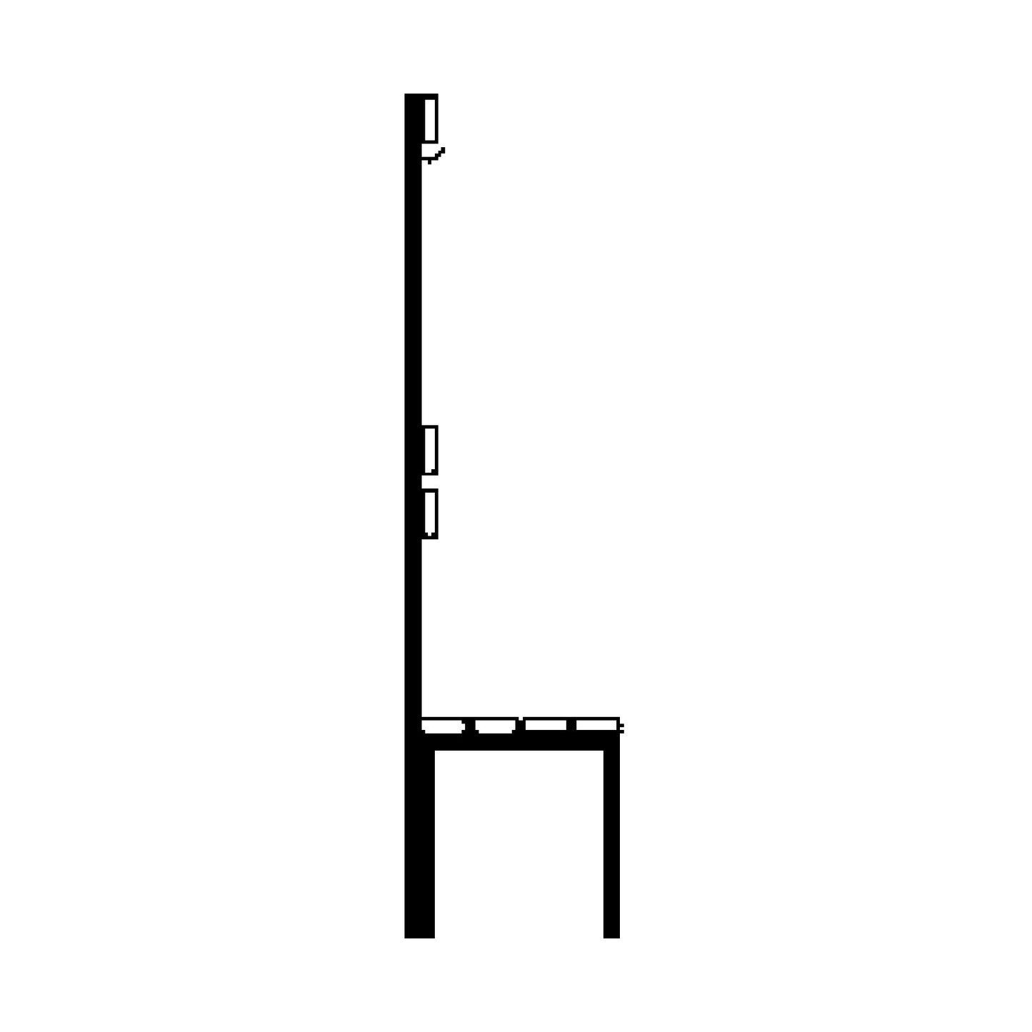 Changing room bench with back rest, single sided, PVC slats, length 1500 mm.