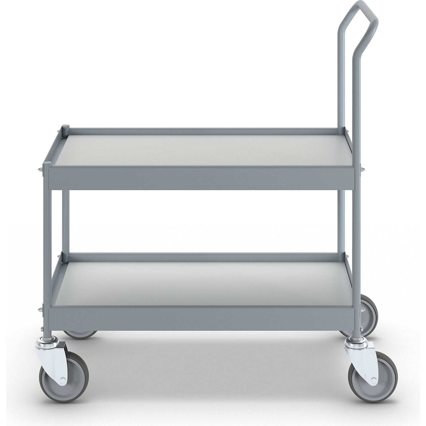 Table trolley, max. load 150 kg on 2 shelves, LxW 790 x 425 mm, 4 swivel castors.