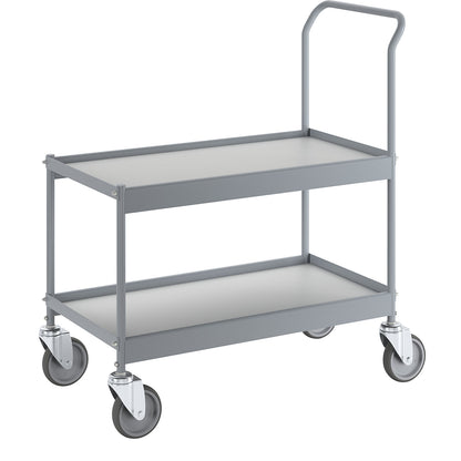 Table trolley, max. load 150 kg on 2 shelves, LxW 790 x 425 mm, 4 swivel castors.