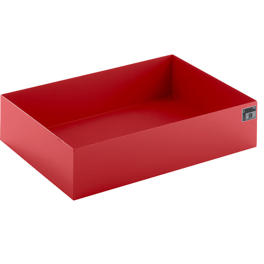 Pallet sump tray, LxWxH 1200 x 800 x 260 mm, red RAL 3000.