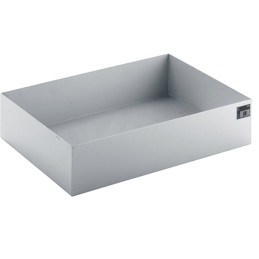 Pallet sump tray, LxWxH 1200 x 800 x 260 mm, hot dip galvanised.