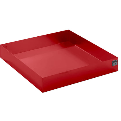 Pallet sump tray, LxWxH 1200 x 1200 x 185 mm, red RAL 3000.